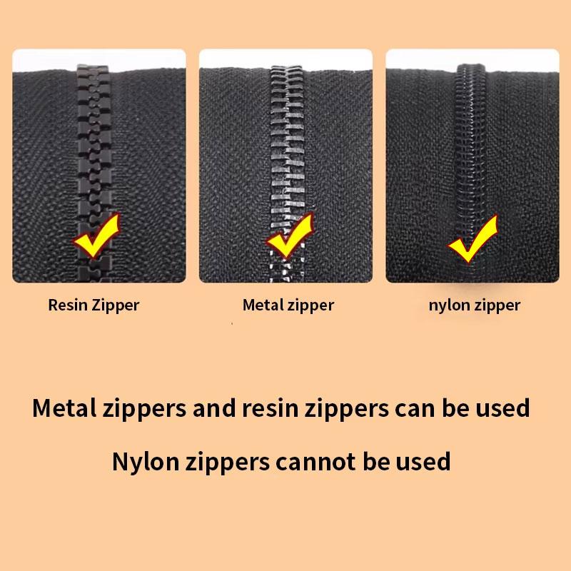 5 шт. Универсальный набор для ремонта молнии Быстрая мгновенная съемная замена головки молнии Ползунок для молнии Пулер Сделай сам для куртки сумки пальто