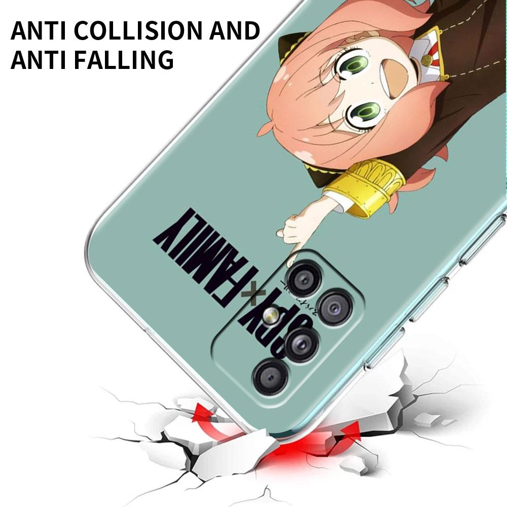 Прозрачный чехол с изображением аниме SPY X FAMILY для Samsung Galaxy A52 A12 A51 A32 A21s A71 A32 A22 A50 A70 A31 A72 5G