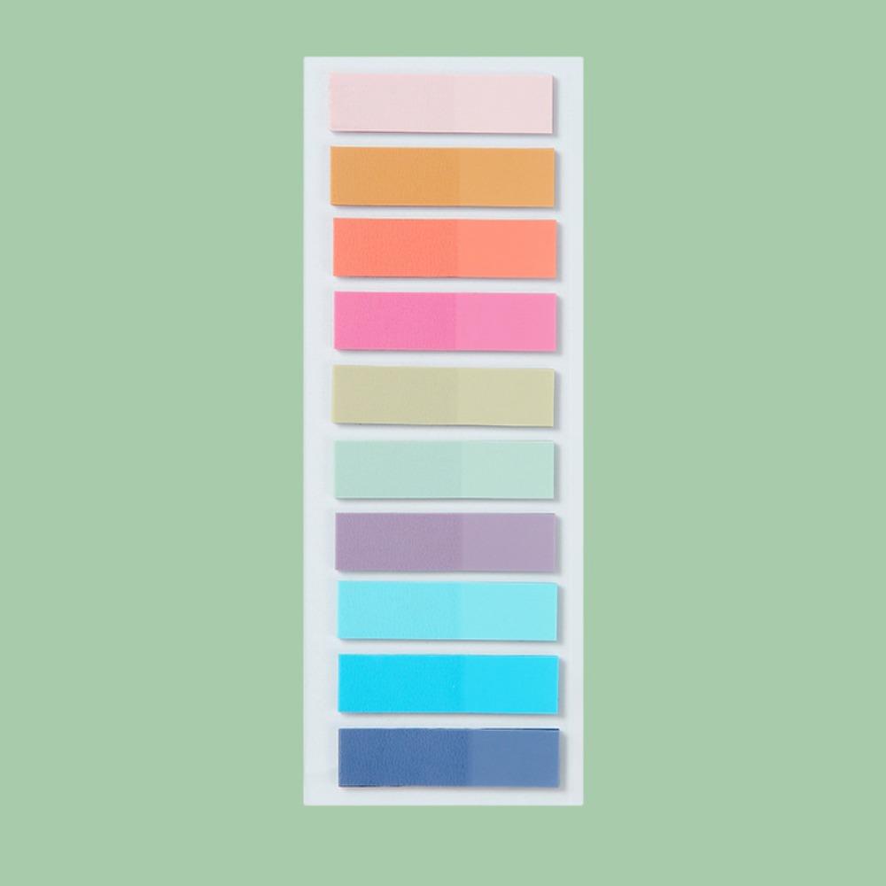 Morandi Color Sticky Notes PET Material Index Tabs Convenience Sticker Index Sticker Notes Taking