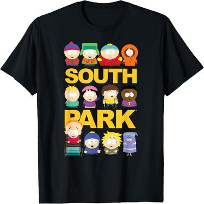 Футболка с групповым принтом South Park (большой размер)
