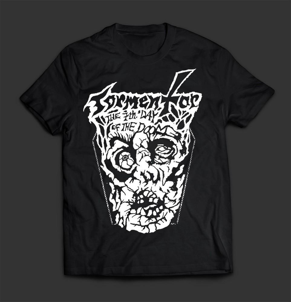 NEW TORMENTOR – 7th Day of Doom Short Sleeve Cotton Black T Shirt For Men TT487 Unisex T-Shirt