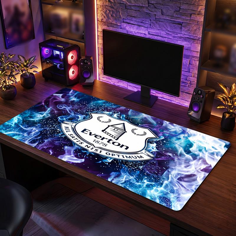 Игровой коврик для мыши Everton Football Print, большой, противоскользящий, расширенный, для офиса, дома