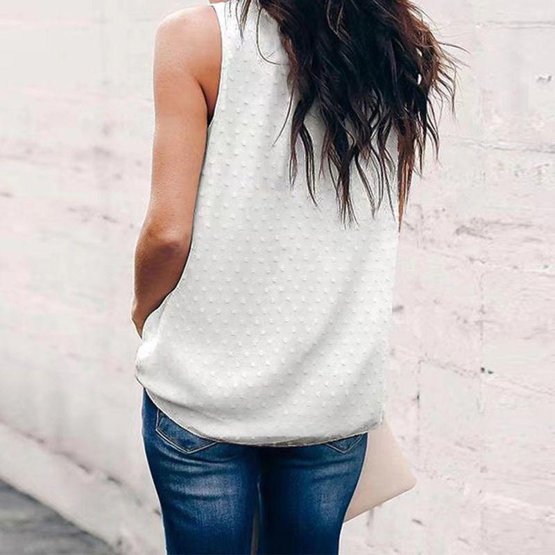 Женский топ, приталенный повседневный топ для йоги, с круглым вырезом, без рукавов, однотонный, базовая майка, пуловер, футболка, футболки