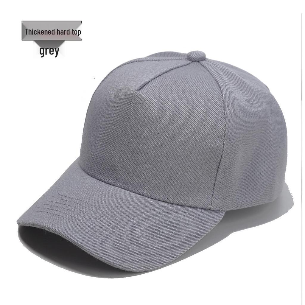 Five-Panel Wool Baseball Cap with Hard Top and Sunshade