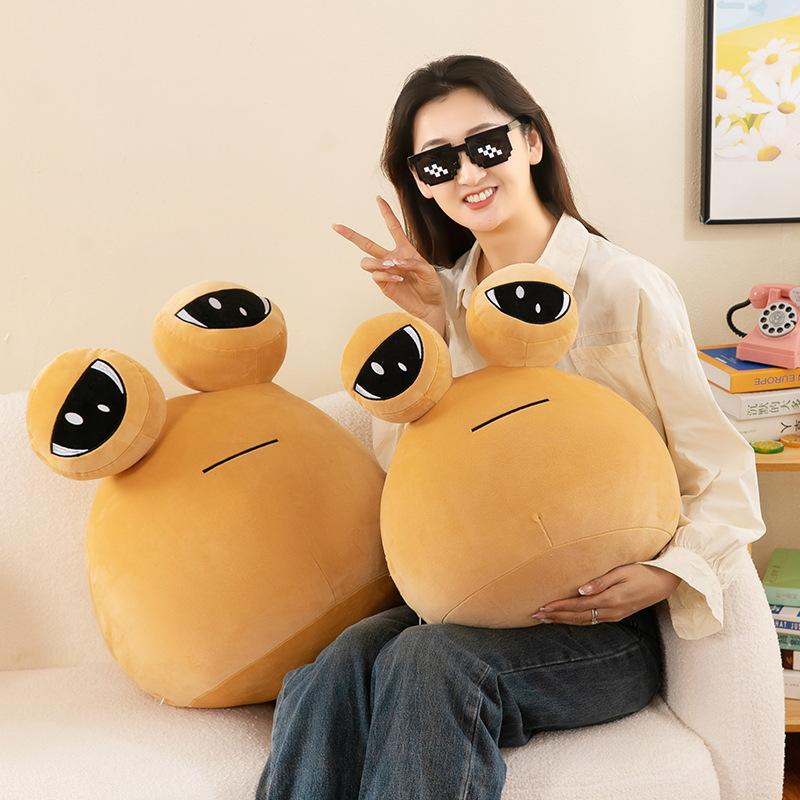 10-40 см Игровой Плюшевый Игрушечный Питомец Инопланетянин Pou Furdiburb Эмоциональный Инопланетянин Мягкая Игрушка Подушка для Дивана Кукла Подарок на Черную Пятницу Для Девочек