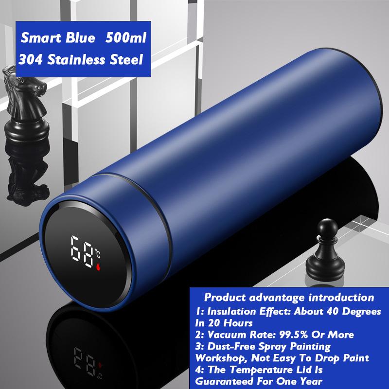 Умная термокружка с дисплеем температуры, термокружка из нержавеющей стали 304, деловой подарок, умные бутылки с температурой для воды