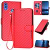 Imitating Carbon Fiber Patterns, PU Leather Wallet Card Bag Phone Case For Huaiwei P20,P30,P40,P50,Honor 50,Honor 60,Honor 70,Honor 90,X6,X7,X8...