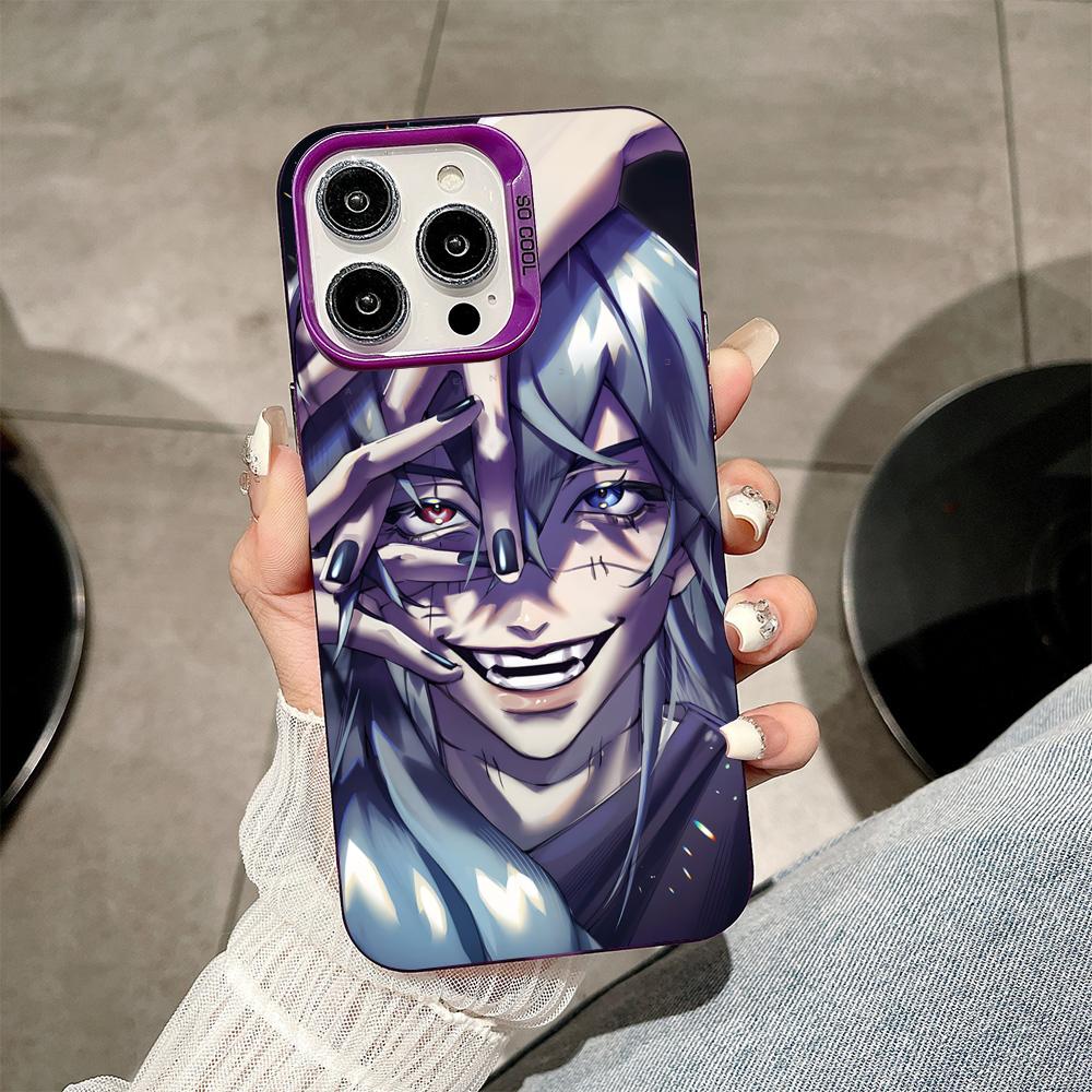 Чехол для телефона JJK Махито для iPhone 17 16 15 14 13 12 11 X XR XS Air Pro Max Plus Фиолетовый Разноцветный Серебристый Чехол