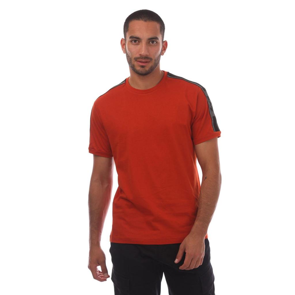 Emporio Armani Mens EA7 Logo Cotton Jersey T-Shirt
