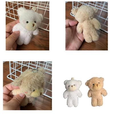 Мини-медведь, милый плюшевый медведь, брелок для сумки, украшение для женской сумки, украшения для школьного рюкзака, милая пушистая подвеска