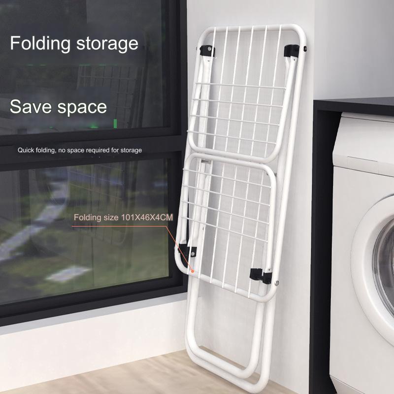 Отель Тип X Вешалка для одежды от пола до пола Балконная складная вешалка для одежды для внутреннего и наружного использования Неустанавливаемое хранение одежды