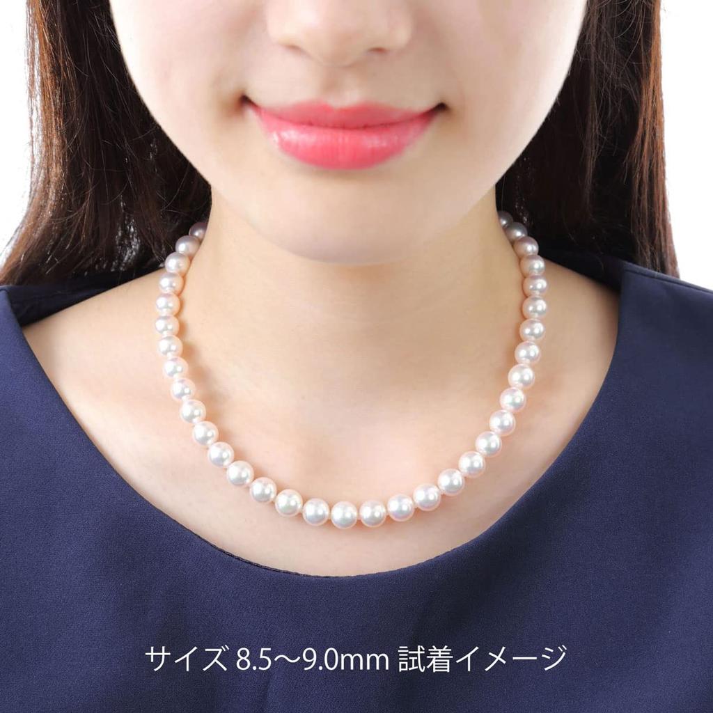 Специализированный магазин жемчуга Ise Shima Подлинность жемчуга Isowa Pearl Серьги и ожерелье из жемчуга Akoya Белый кремово-розовый жемчуг [Isowa Pearl] [Сертификат