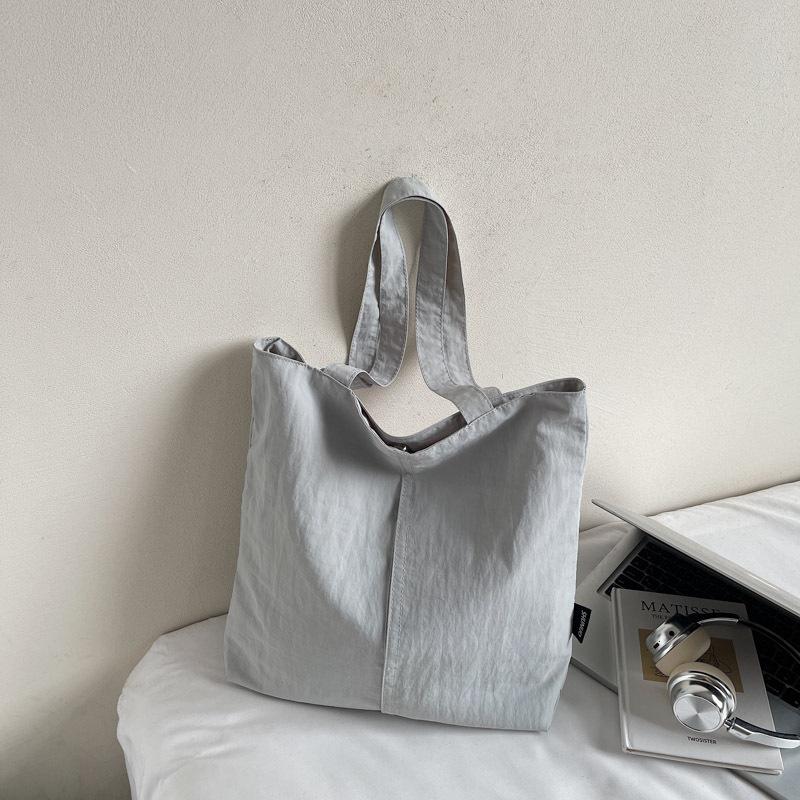 Japanese Aesthetic, Foreign Style, Personalized Leisure Shoulder Bag, Female Student Class Handbag, Niche Commuter Tote Big Bag