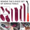 Kit D'outils De Dépose De Panneau De Garniture De Porte Automobile - Orange - 4pcs