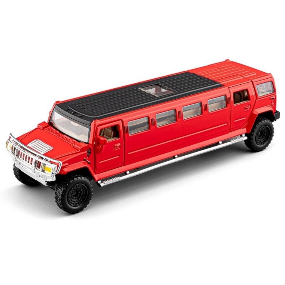 НОВЫЙ 1/32 Hummer H2 Лимузин Сплав Модель Автомобиля Игрушка Литье под Давлением Металлическое Литье Звук и Свет Автомобильные Игрушки для Детей Транспортное Средство