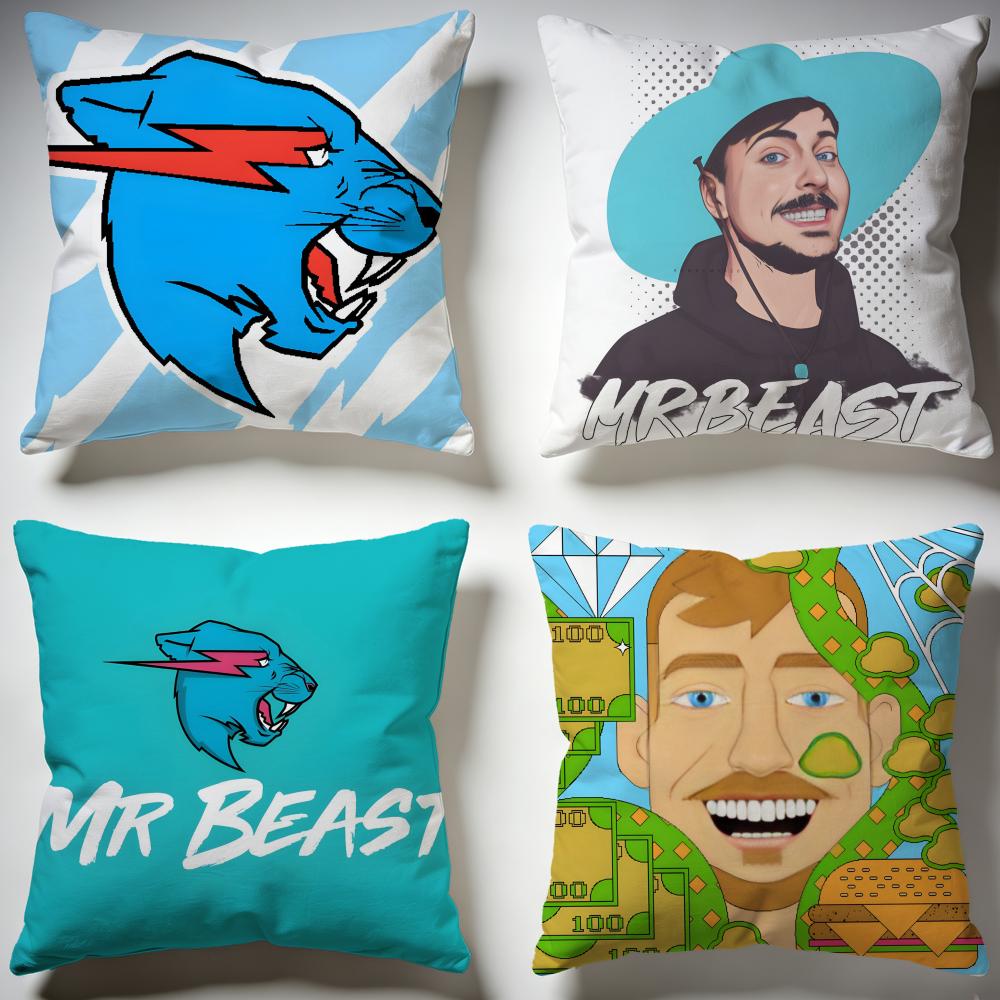 Trendy BBeastful Cushion Cover Stylish Washable Pillow Cover Ideal for Couch Bedroom Car Decoration