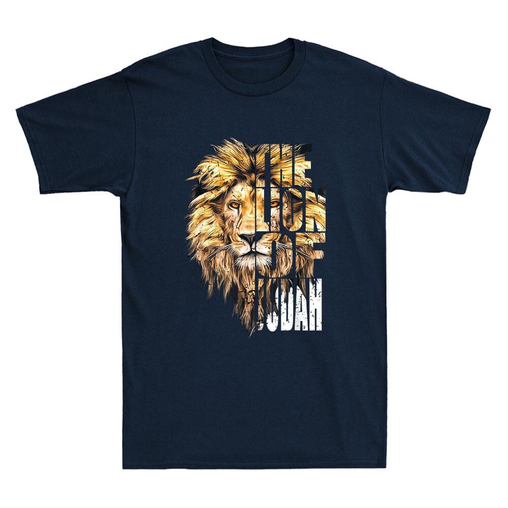 Jesus Lion of Judah Funny Christian Quote Gift Vintage Unisexs Short Sleeve TShirt
