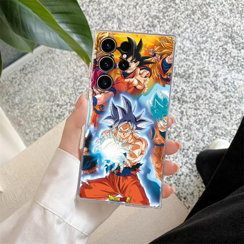 Goku Dragons Balls S26 Ultra Case Coque For Samsung Galaxy S25 S26 S24 S23 Ultra S22 S20 Plus S21 FE A57 5G Clear Phone Cover