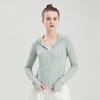Women's Lightweight Breathable Sun Protection Yoga Jacket - Slimming, Anti-UV, Cool Fitness Top