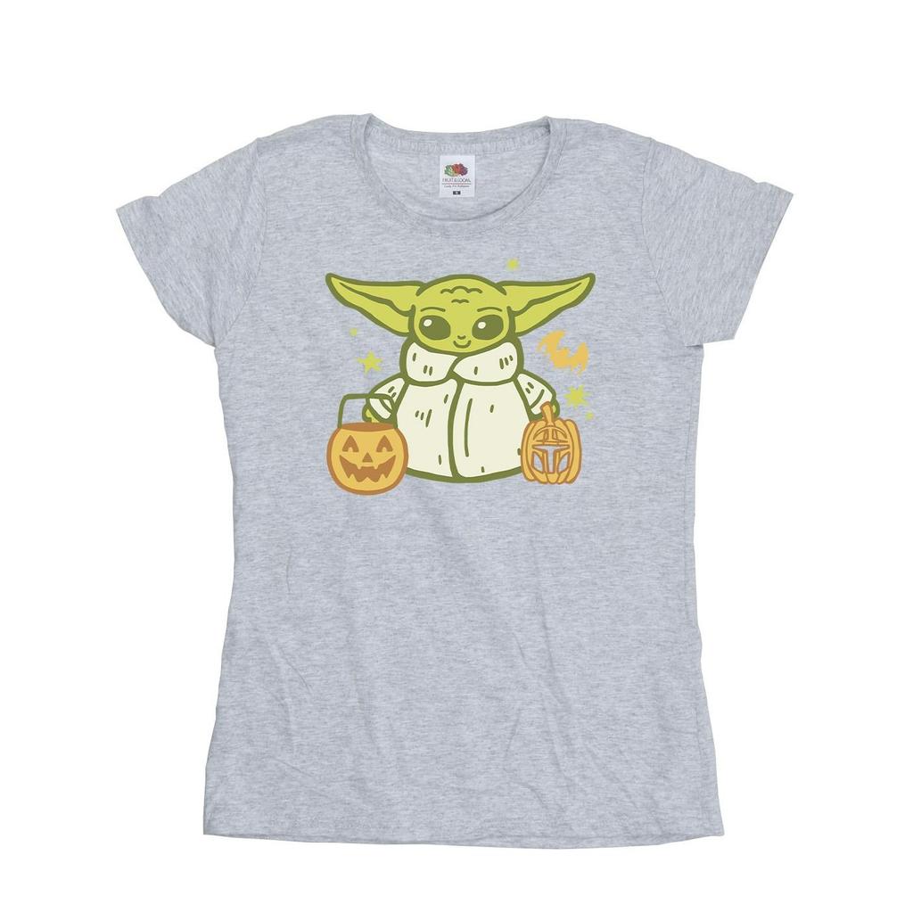 STAR WARS Женская/дамская футболка Trick Or Treat Grogu