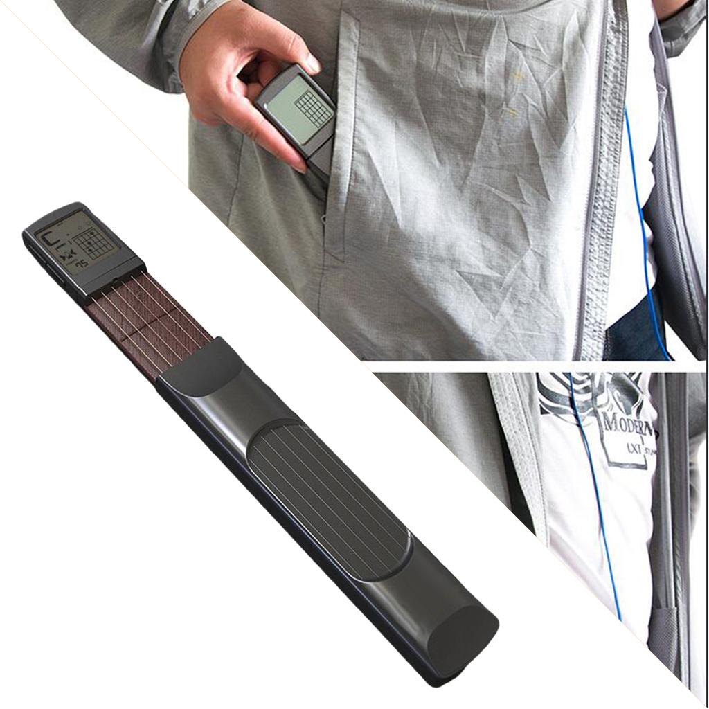 Black Portable Guitar Trainer Display Screen Practice Tool