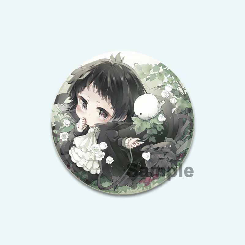 32/44/58mm Anime Bungo Stray Dogs Pins Dazai Osamu Cartoon Badge Armed Detective Agency Handmade Brooches Breastpin for Backpack Clothes