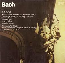 Грампластинка ИОГАНН СЕБАСТЬЯН БАХ - Кантаты (Nun Komm, Der Heiden Heil 827414 ETERNA 1981 Немецкий Дем Классический Б/У