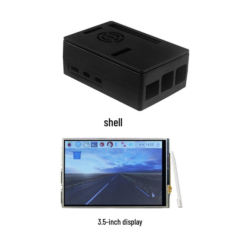 Защитный корпус-радиатор из АБС-пластика 5-го поколения для Raspberry Pi 5 (Pi5 5B) с совместимостью с 3,5-дюймовым дисплеем