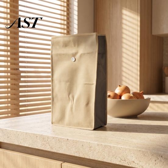 Eco Friendly Food Storage Reusable Self Sealing Potato Onion Bags, Light Blocking Bag with Side Non Woven Produce Container Zipper, Non-woven
