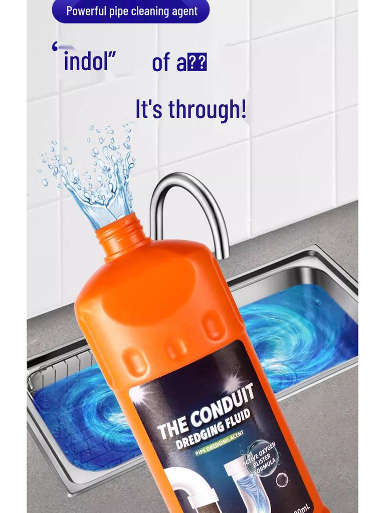 Мощное средство для прочистки засоров: Растворяет Засоры и Дезодорирует Туалеты и Кухонные Сливы