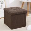 Табурет для хранения Многофункциональный складной большой емкости Водонепроницаемая ткань Стабильная скамейка для спальни Табурет с подставкой для ног с мягким сиденьем Организация мелочей