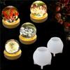 2PC Crystal Ball Mold for DIY Round Ball Night Light Silicone Epoxy Resin Holder Bottle Mold Kit