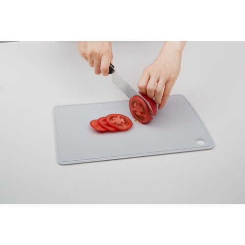 R(R) Silicone Cutting Board, Lightweight and Compact, Floating Storage, SM-812 Silicone Cutting Board, Medium, Light Gray