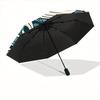 1pc Whale Waves Automatic Open/Close Umbrella, Portable Folding Umbrella for Travel,suitable as a gift for various festivals