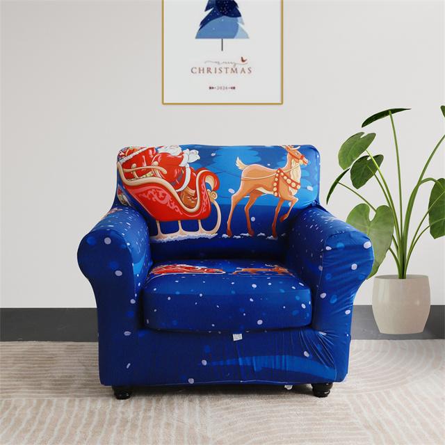 1 комплект, Рождественский чехол для дивана, эластичные чехлы для дивана для гостиной, рождественские чехлы для кресел и диванов с чехлами для подушек, диван Bezug