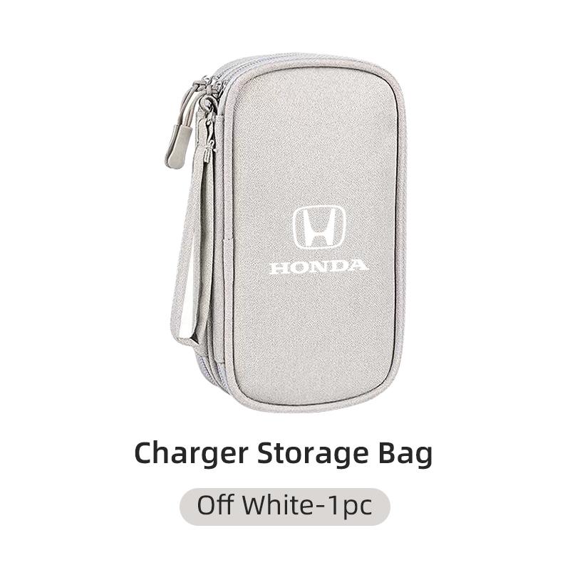 CKBSX1 Car Digital Storage Bag Waterproof Cable EVA Charging Tools Organizer For Honda Jsrzcing Civic Accord Fit City Vezel CRV Odyssey