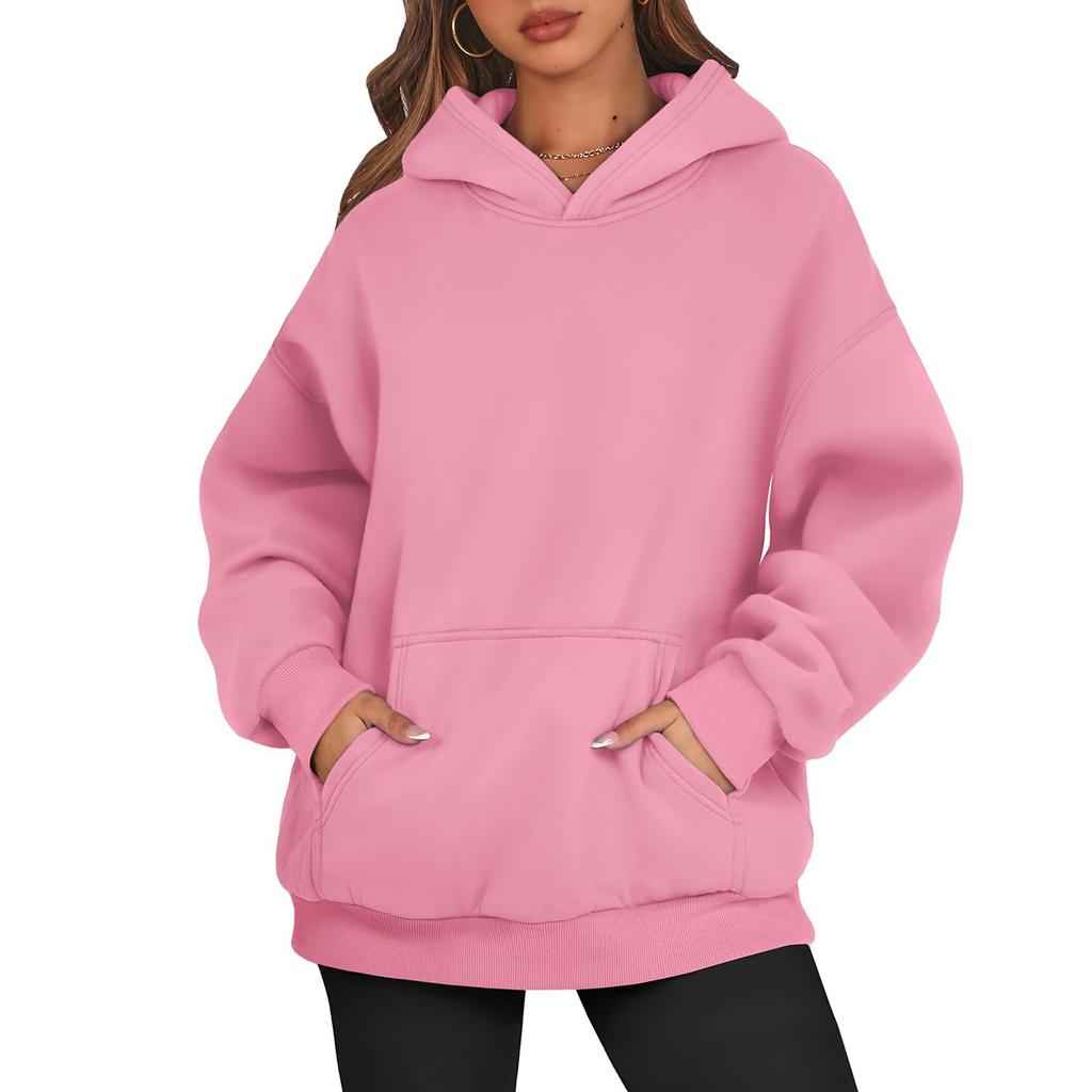 Womens Oversized Sweatshirts Fleece Hoodies Long Sleeve Shirts Pullover Fall Clothes With Pocket