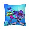 Cartoon Go Pillow Cover T-Teen Square Pillow Case Cushion Cover Retro Trendy Graphic Pillowcases For Sofa Home Decorative