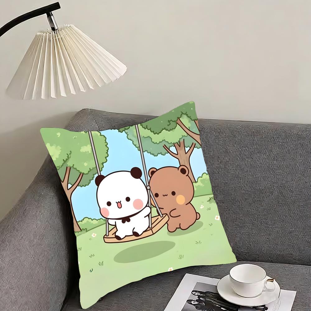 BBubu DubuU Cartoon Cushion Cover Pillowcase Ultra Soft Skin Friendly Fabric Cloud Like Comfort Concealed Zipper