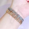 WWJ Япония и Южная Корея Простая мода Цирконовая цепочка для ручного украшения Женские ювелирные изделия Модный классический теннисный браслет