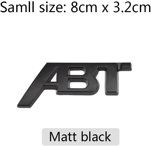 2pcs 3D Metal ABT Car Sticker Car Rear Trunk Letter Logo Badge For A4 A3 A5 A7 A7 Q3 Q7 Q5 TT RS6 RS3 Accessories
