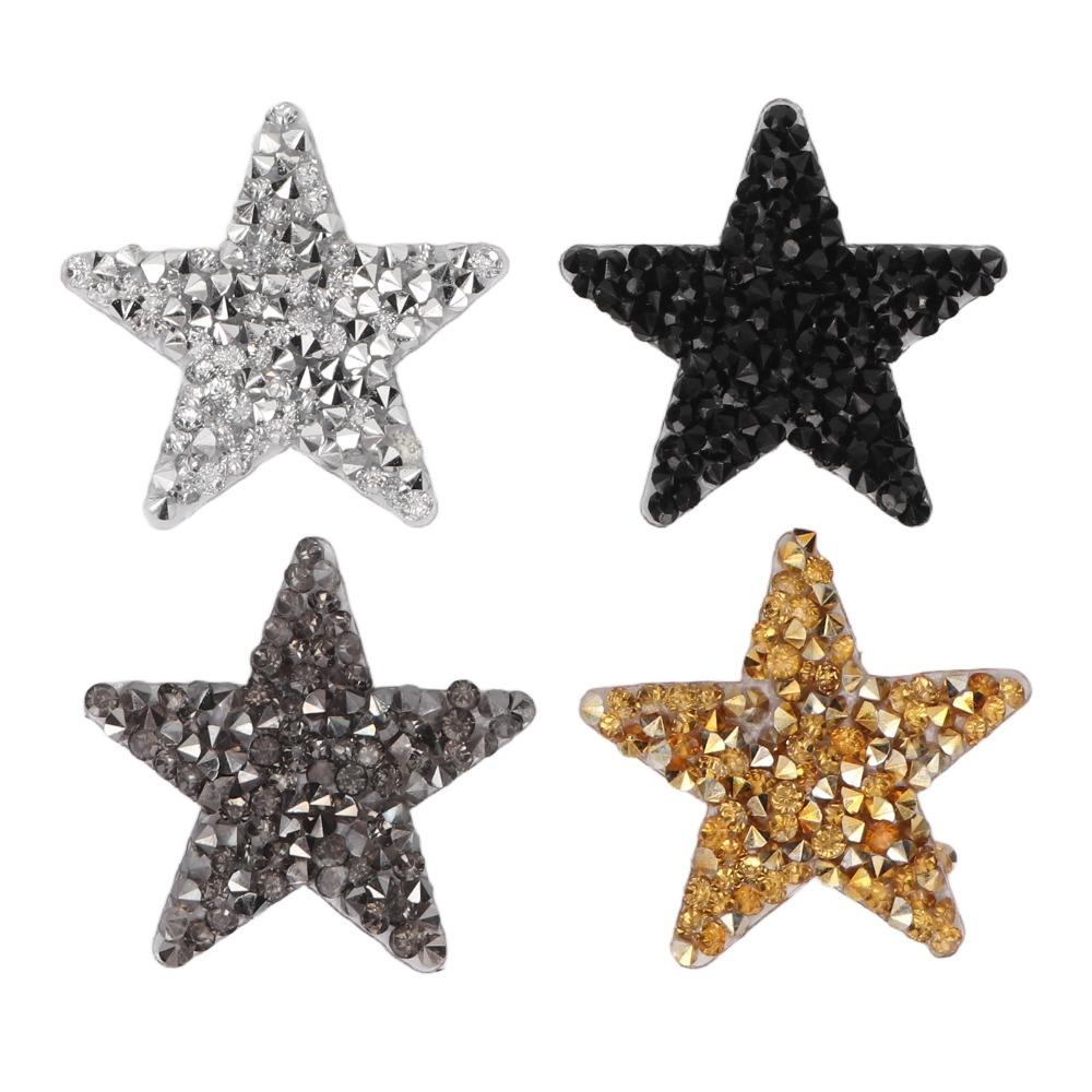 24pcs Sew On Option Star Patches 4X4cm Rhinestone Patches Delicate Iron On Patches  DIY Crafts