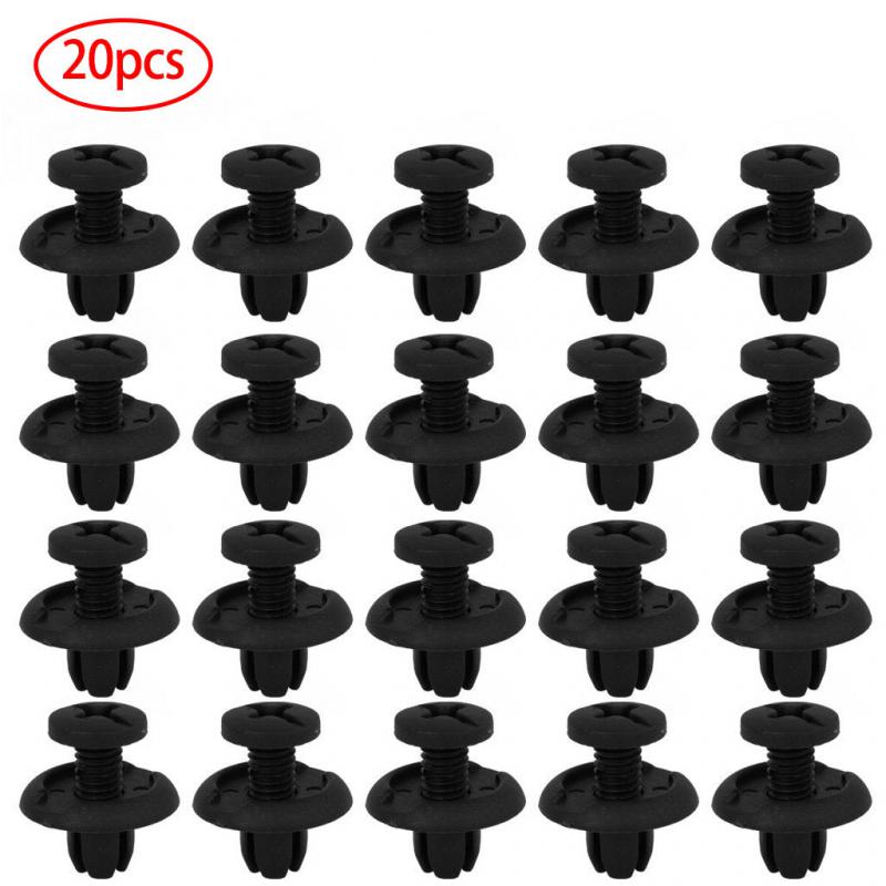1~10PCS 8mm Hole Door Rivet Plastic Clip Fasteners Black Cars Lined Cover Barbs Rivet Auto Fasteners Retainer Push Pin Clips