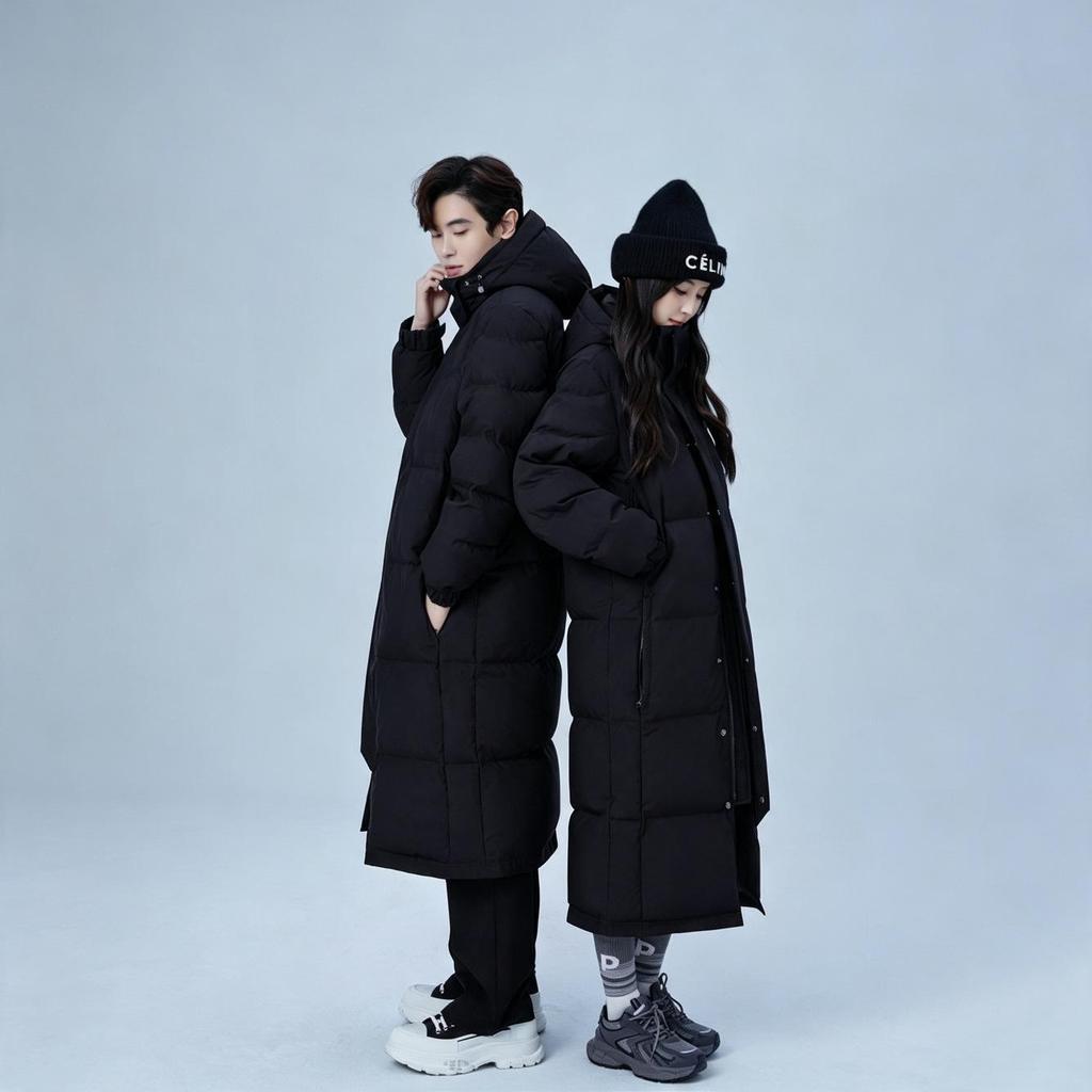 CV Central Academy Drama Women's Knee-Length Down Jacket 2025 Winter Edition