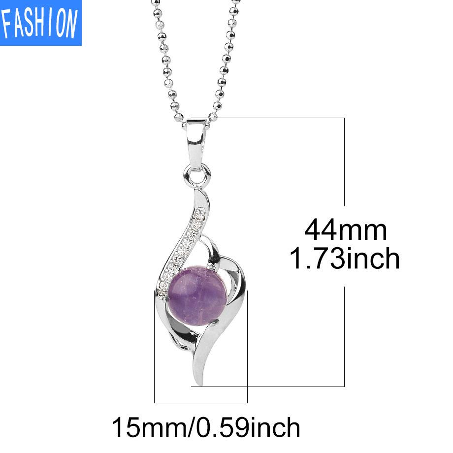 Ожерелье с подвеской в ​​виде ключицы из натурального хрусталя и циркона