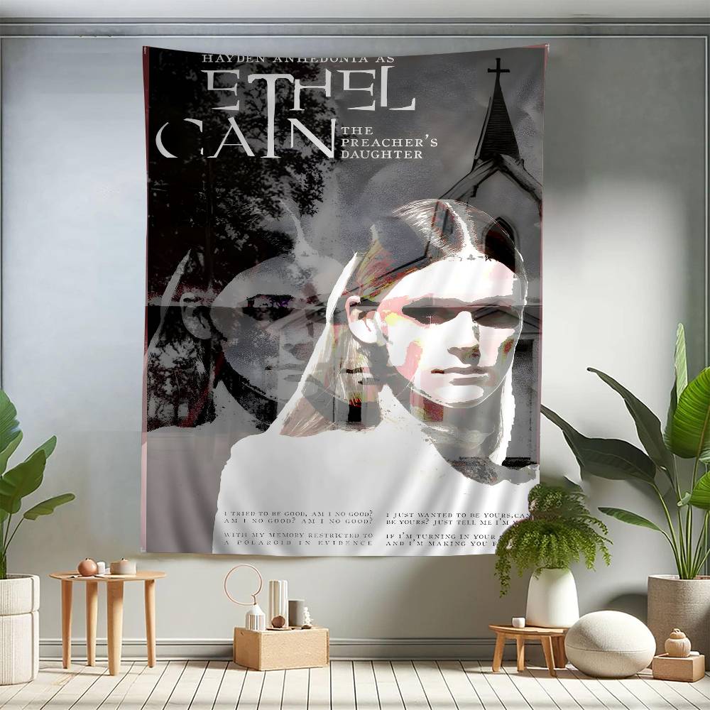 Singer EEthel Cain Music Album Colorful Tapestry Wall Hanging Hanging Tarot Hippie Wall Rugs Dorm Wall Art Decor