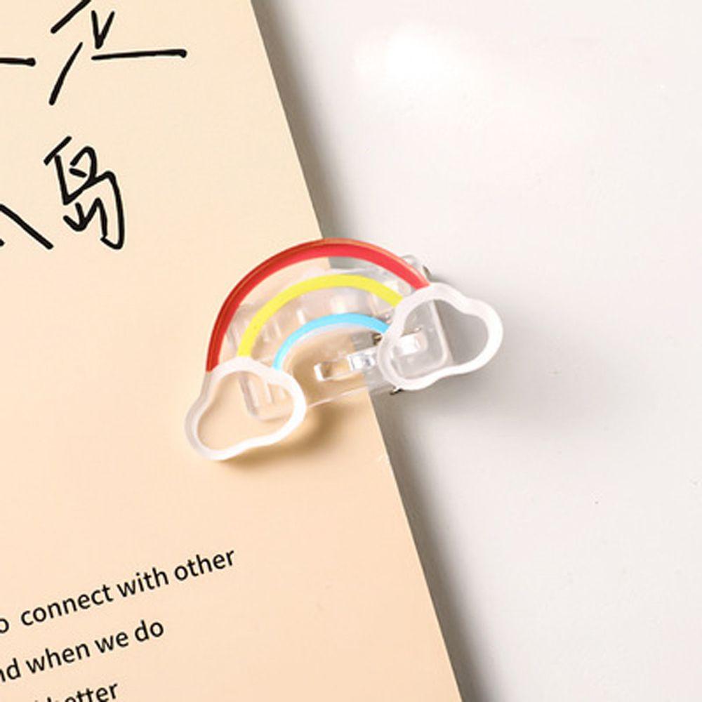 Letter Clip School Stationery Cartoon Binder Clips Snacks Sealing Clip Paper Clip Transparent Clip