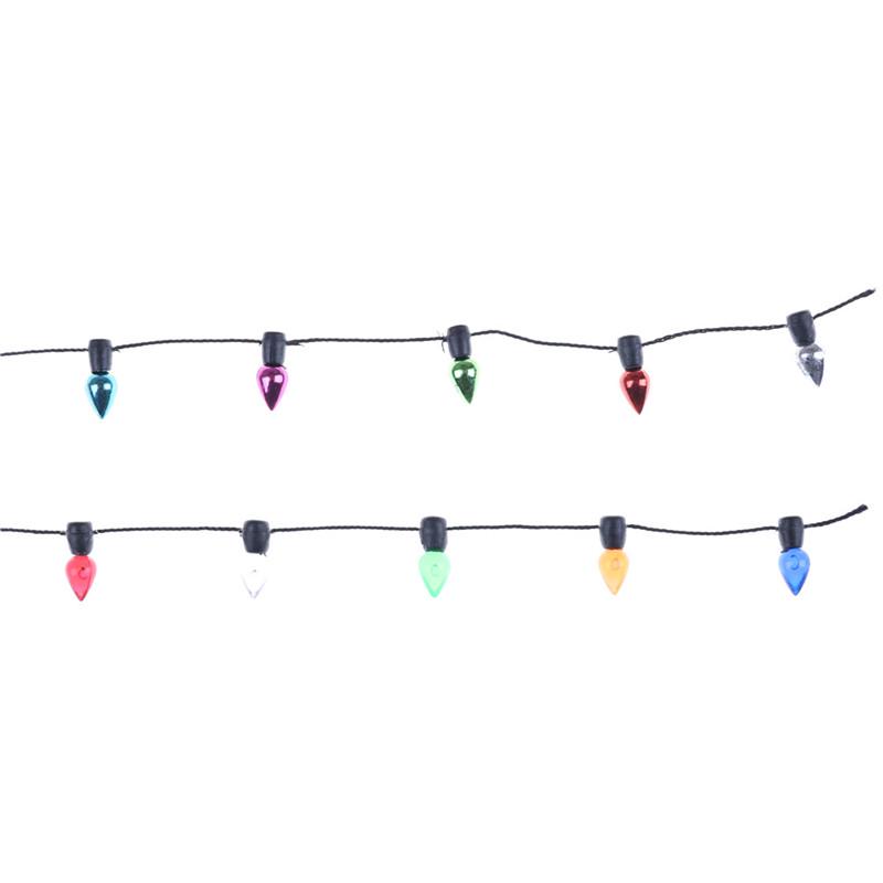 Миниатюрная разноцветная пластиковая гирлянда 0.5мм в кукольный домик