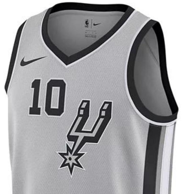 Nike Мужская футболка NBA Spurs #10 DeRozan Fan сезона 2019-2020, серая 877224-011