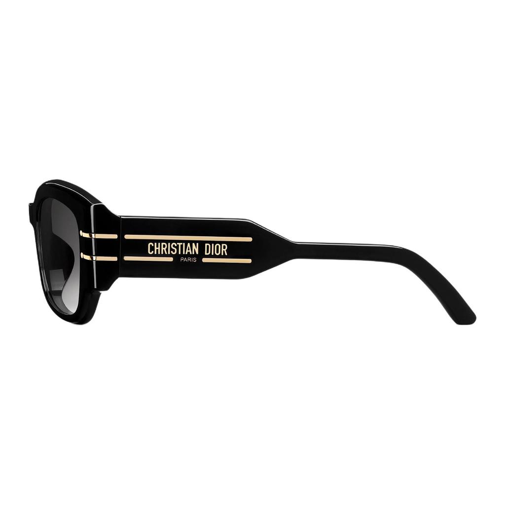 Dior Square Sunglasses With Christian Paris Logo Women sunglasses Black DIORSIGNATURES13F-10A1
